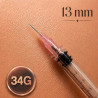 aiguille hypodermique 34G 13mm ultra fine injection esthétique