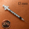 seringue aiguille 27G 13mm injection débit élevé solution visqueuse