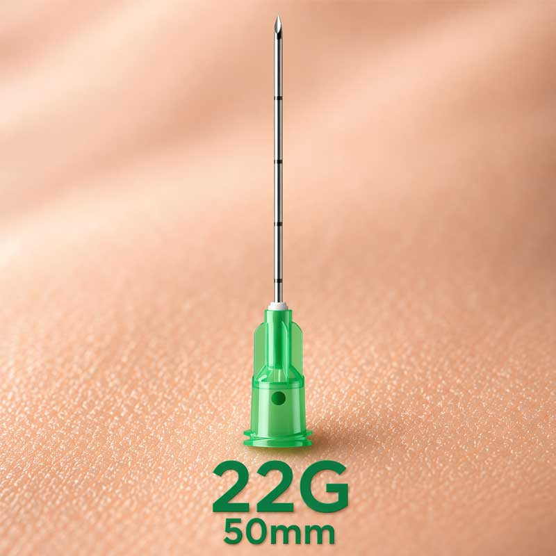 canule micro 22G 50mm injection volumatrice débit élevé esthétique