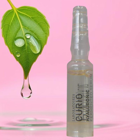Ampoule de sérum à l’acide hyaluronique fermenté Laboratoires Curio – hydratation et régénération de la peau